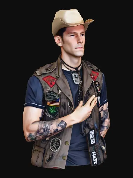 3D model for Cowboy Rebel