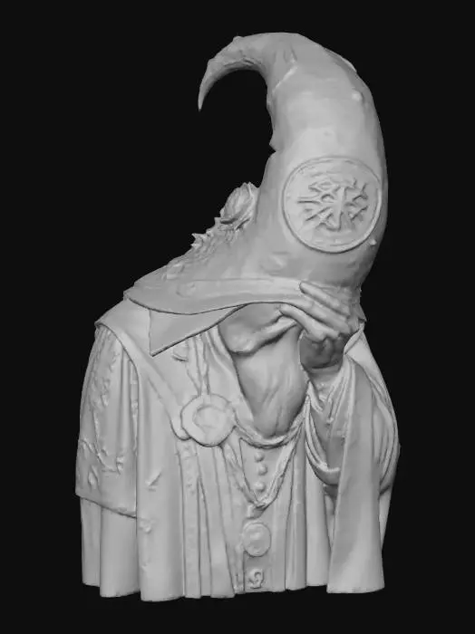 3D model for old wizard