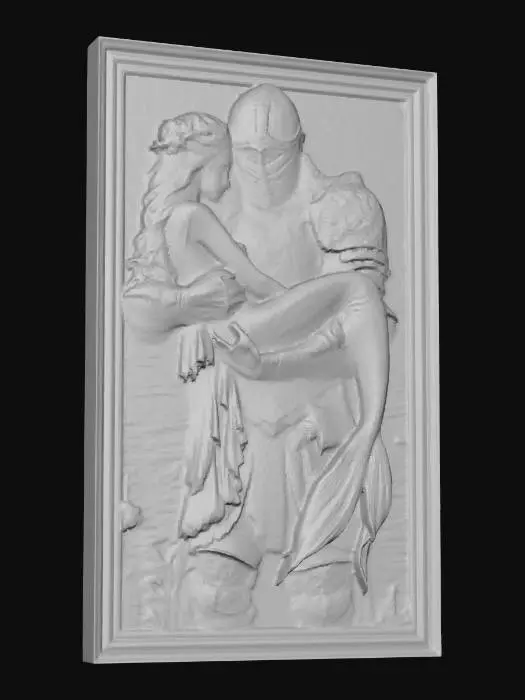 3D model for mermaid black knight