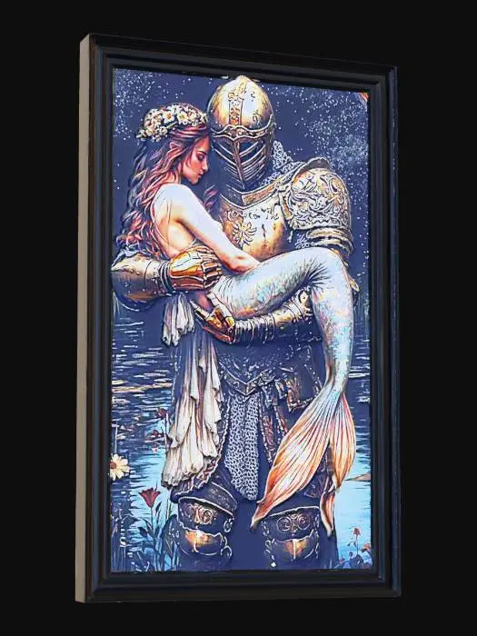 3D model for mermaid black knight