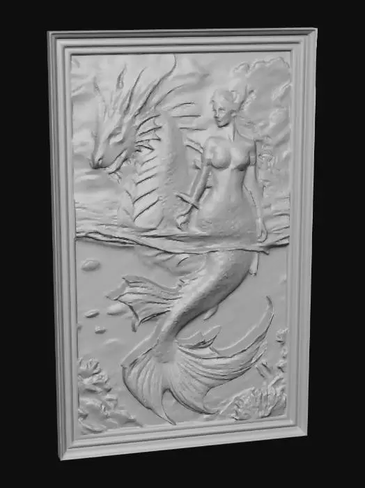 3D model for mearmaid and sea horse