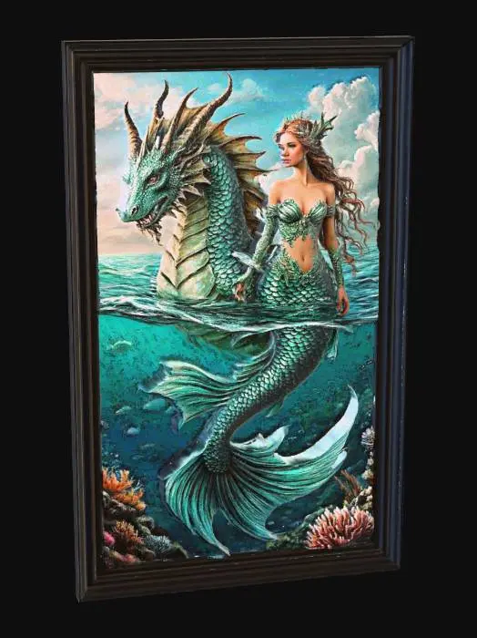 3D model for mearmaid and sea horse