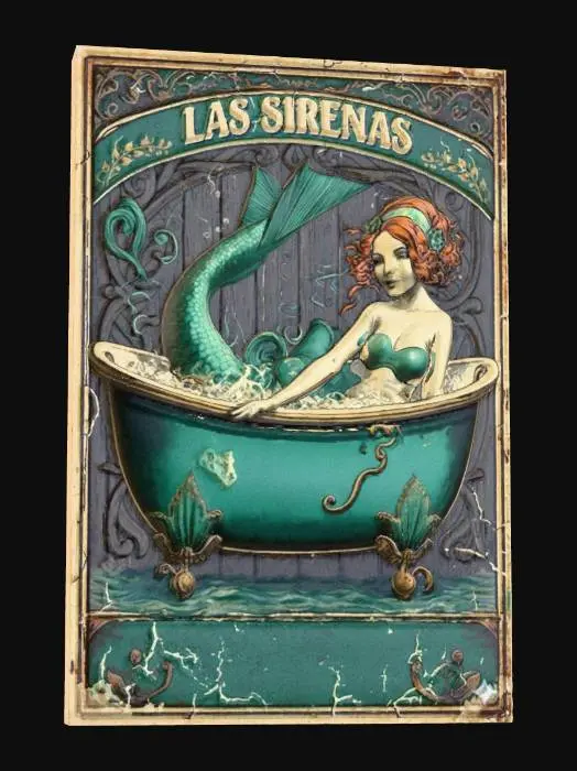 3D model for mermaid bath