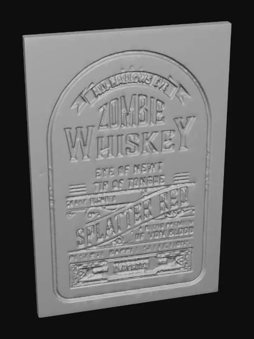 3D model for zombie wiskey