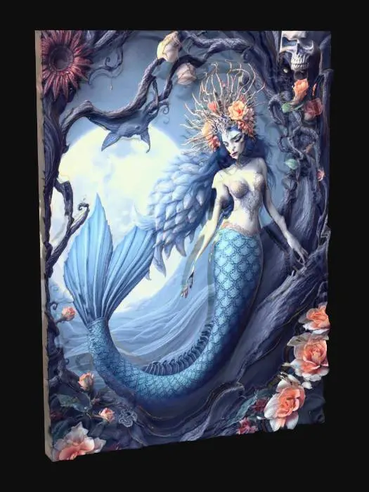 3D model for mermaid 14