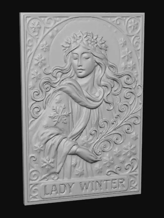 3D model for lady winter