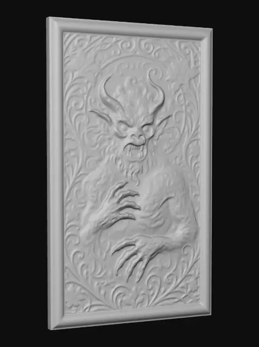 3D model for devil card