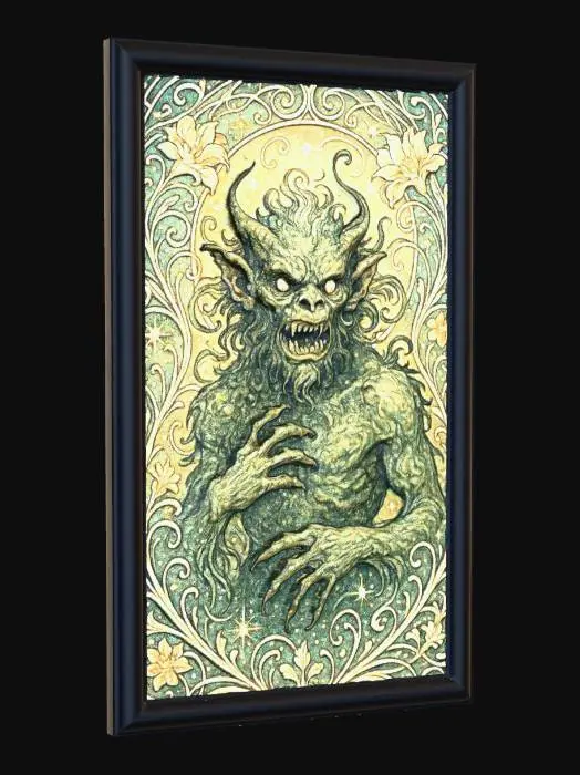 3D model for devil card