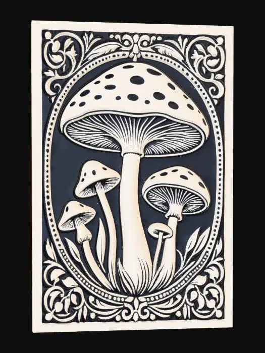 3D model for mushrooms