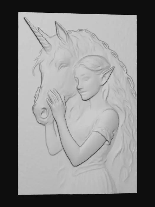 3D model for elf and unicorn