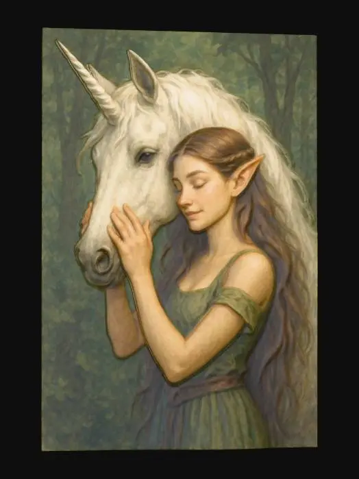 3D model for elf and unicorn