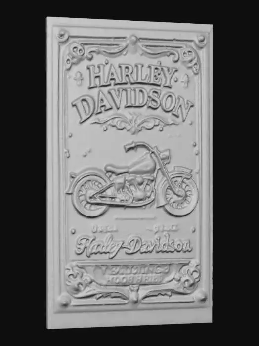 3D model for harley plack 1