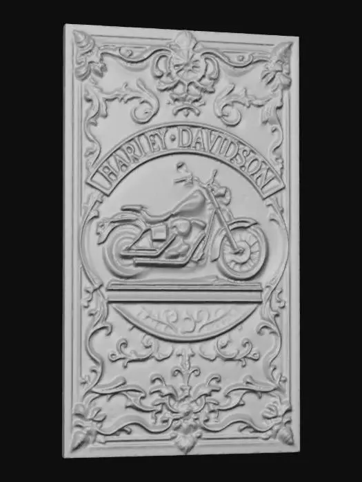 3D model for harley plack 2