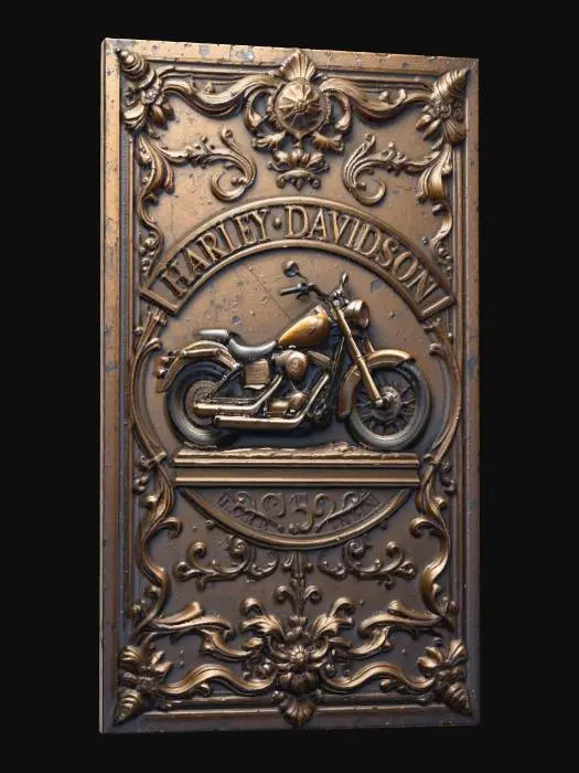 3D model for harley plack 2