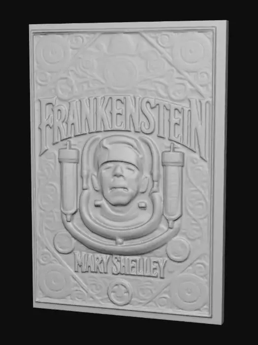 3D model for frankenstein book