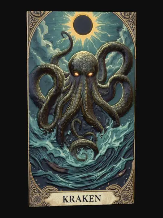 3D model for krakem card