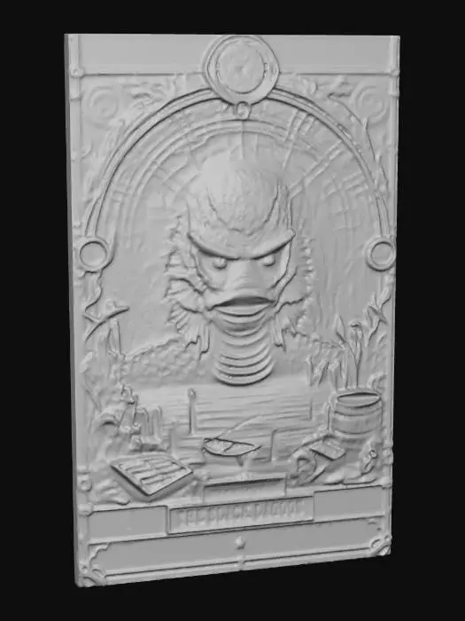 3D model for black lagoon card