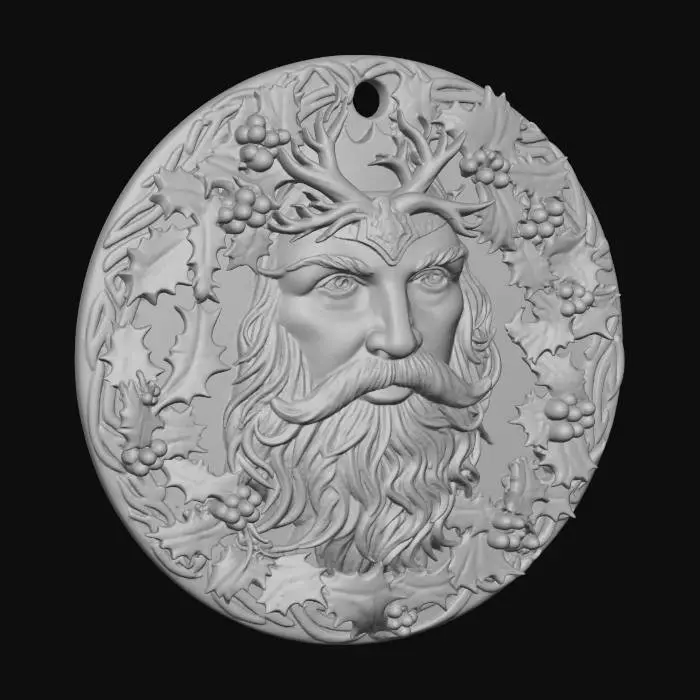 3D model for Green Man st nick