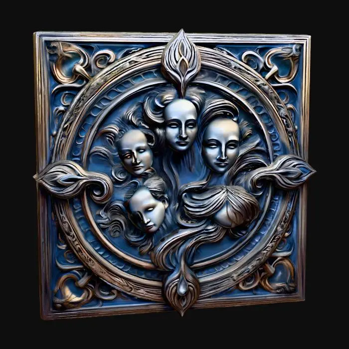 3D model for Relief sculpture gothic