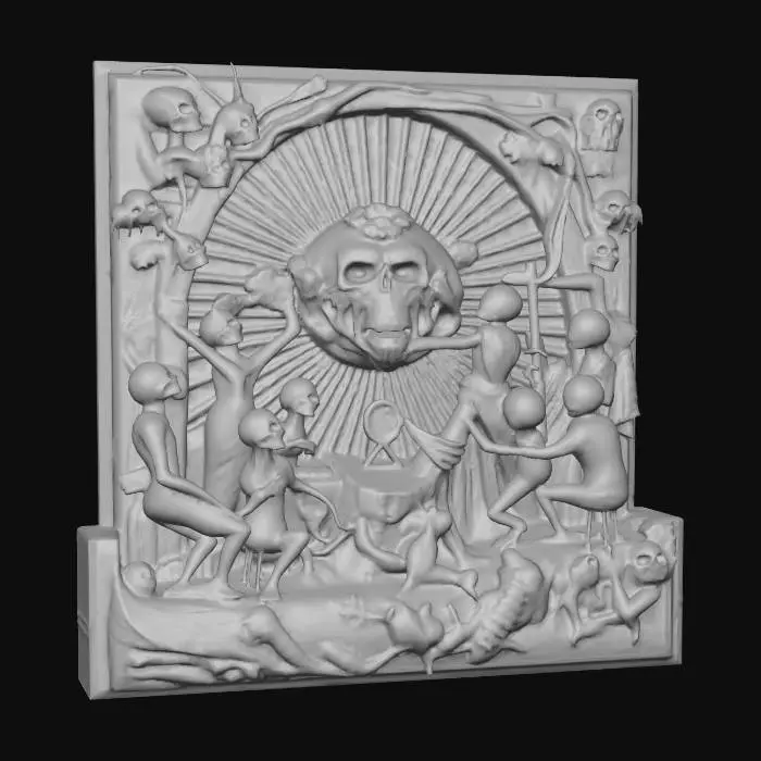 3D model for templa of dead