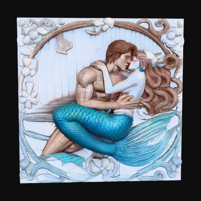 3D model for mermaids kiss