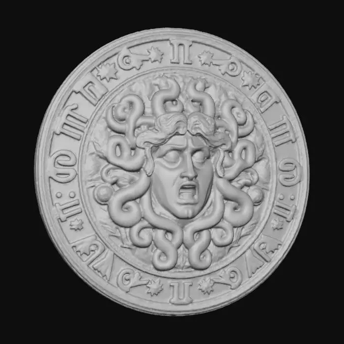 3D model for madusa medallion