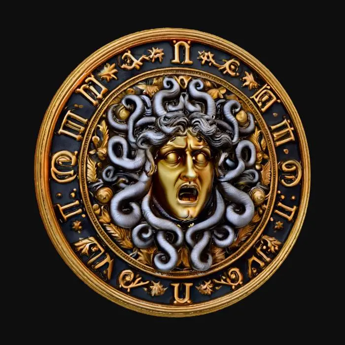 3D model for madusa medallion