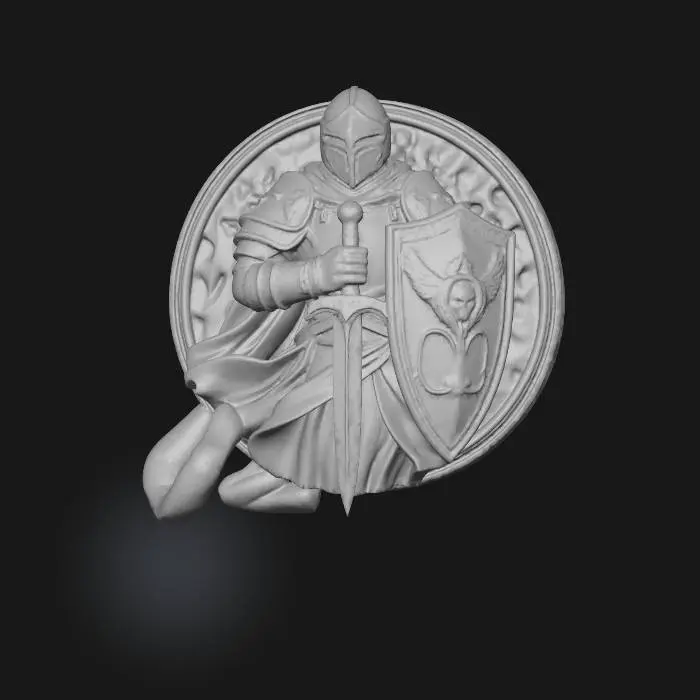 3D model for knigh medallion 3