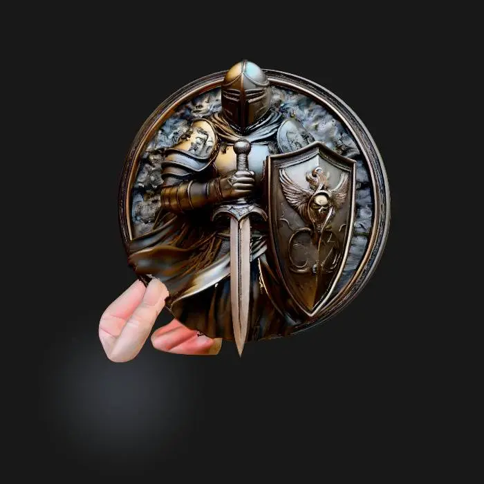 3D model for knigh medallion 3
