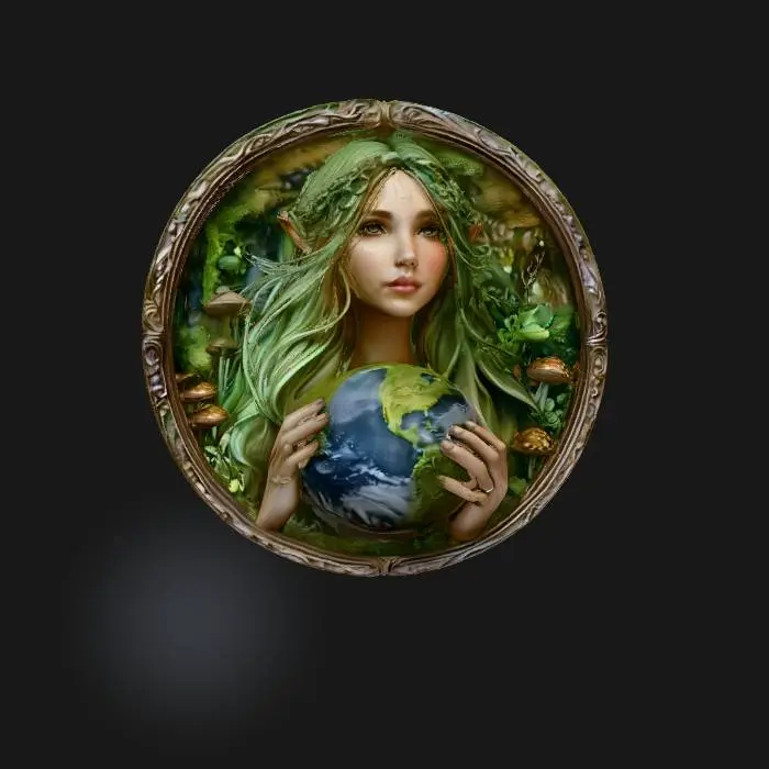 3D model for mother earth