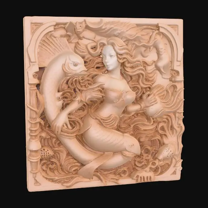 3D model for mermaid
