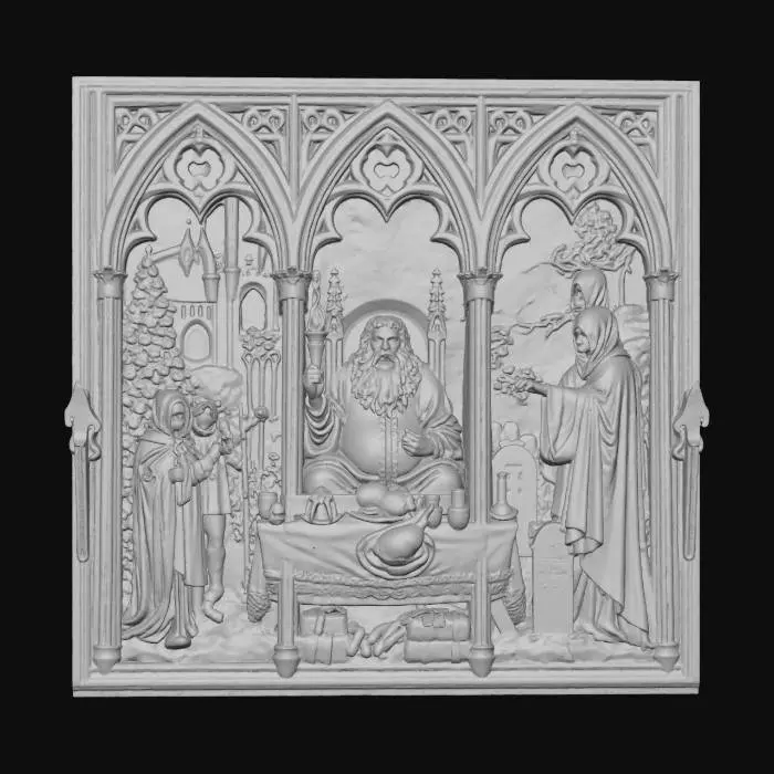 3D model for Ghosts of Christmas Tableau