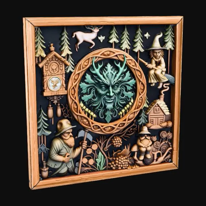 3D model for Forest Enchantment Woodwork