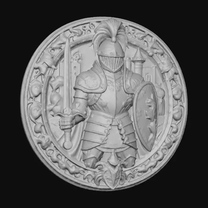 3D model for knigh medallion 11