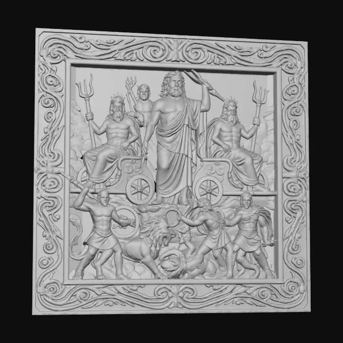 3D model for Pantheon Relief Panel