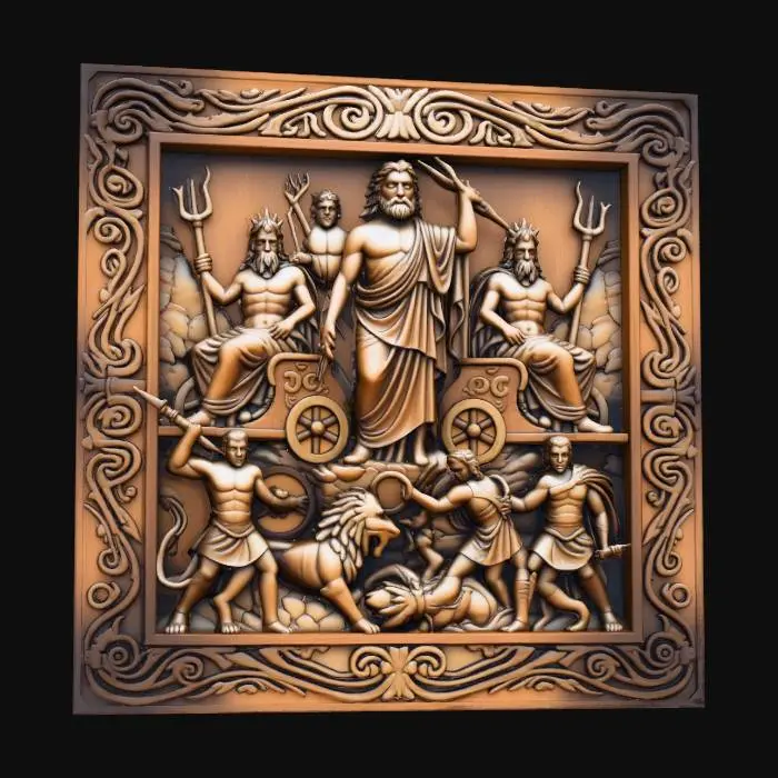 3D model for Pantheon Relief Panel