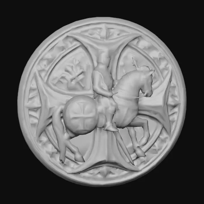 3D model for knigh medallion 13