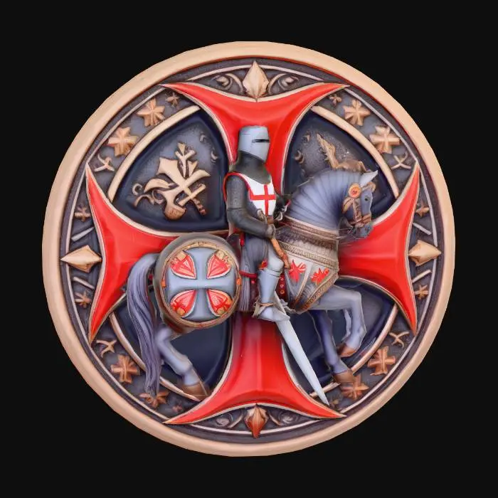 3D model for knigh medallion 13