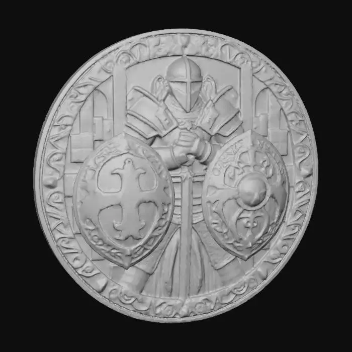 3D model for knigh medallion 10