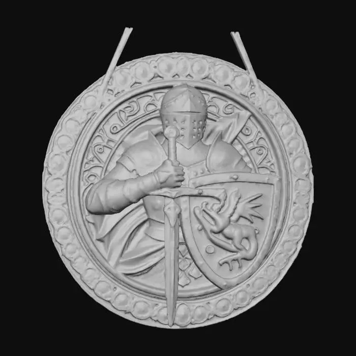 3D model for knigh medallion 9
