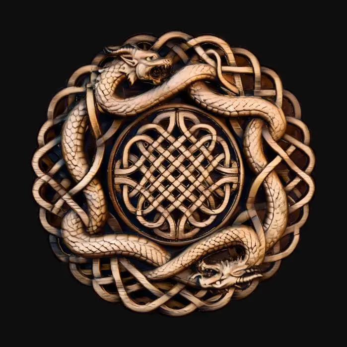 3D model for celtic dragon