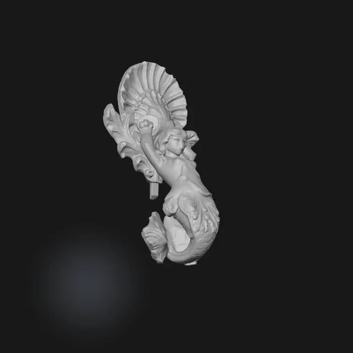 3D model for mermaid handle