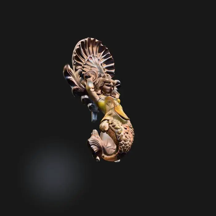 3D model for mermaid handle