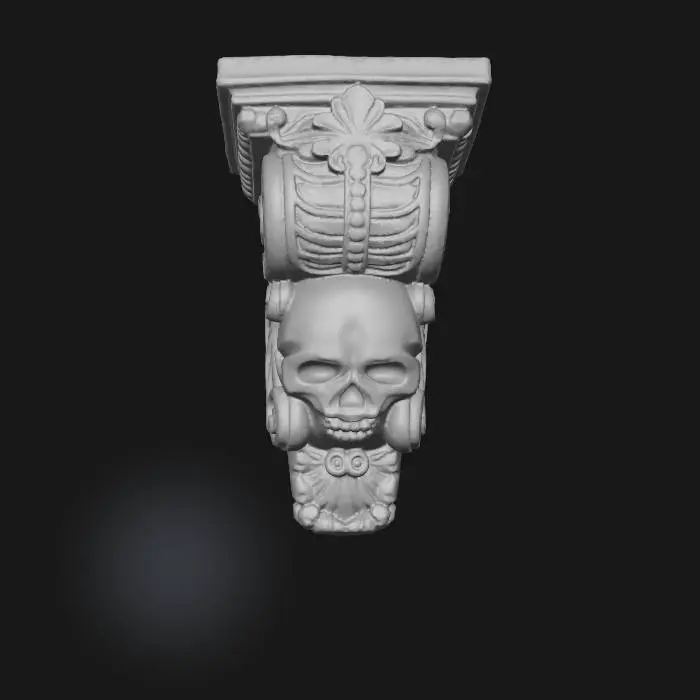 3D model for skull 1 Corbel