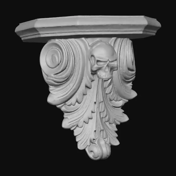 3D model for skull 4 Corbel