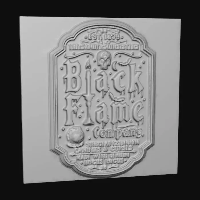 3D model for black flame