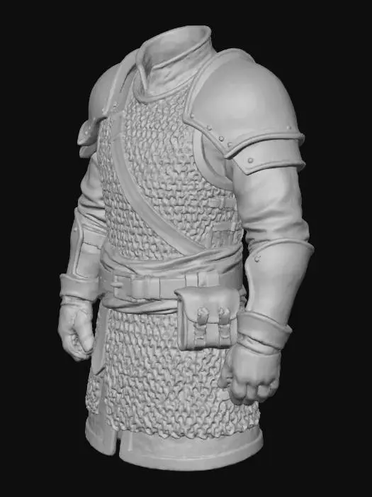 3D model for Knight's Attire