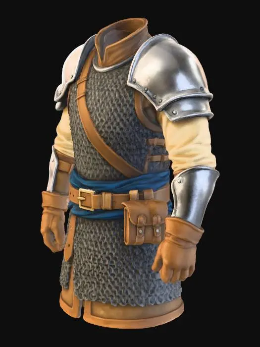 3D model for Knight's Attire