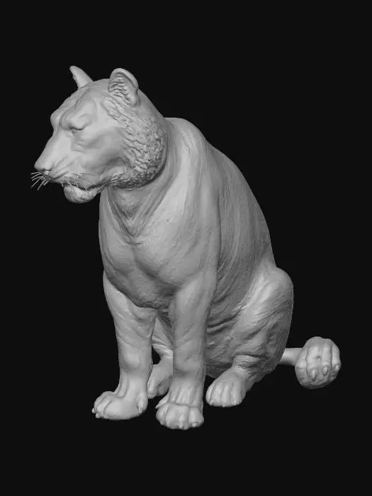 3D model for Majestic Tiger in the Wild