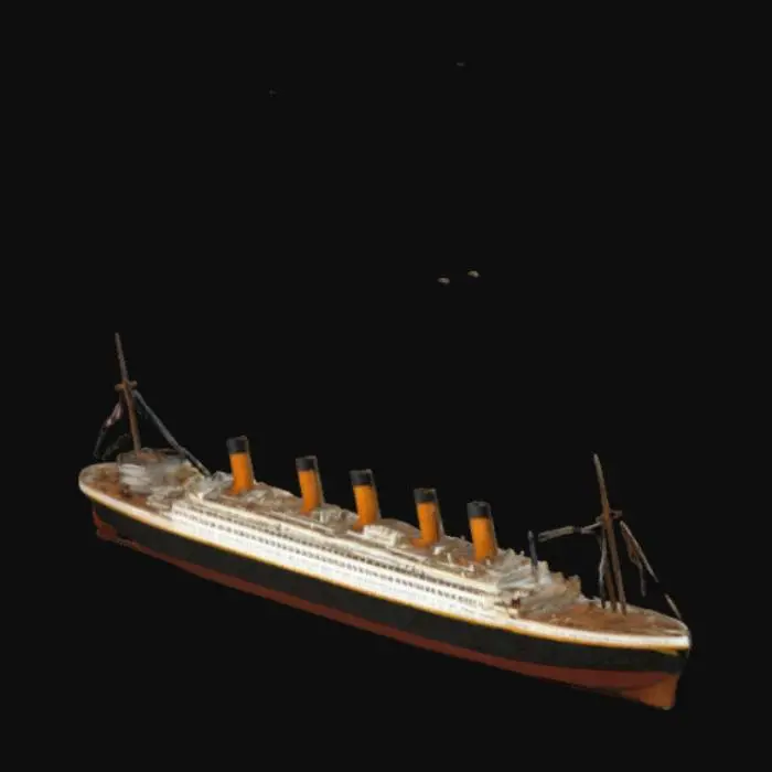 3D model for a 3d file for the titanic make it not hollow in side
